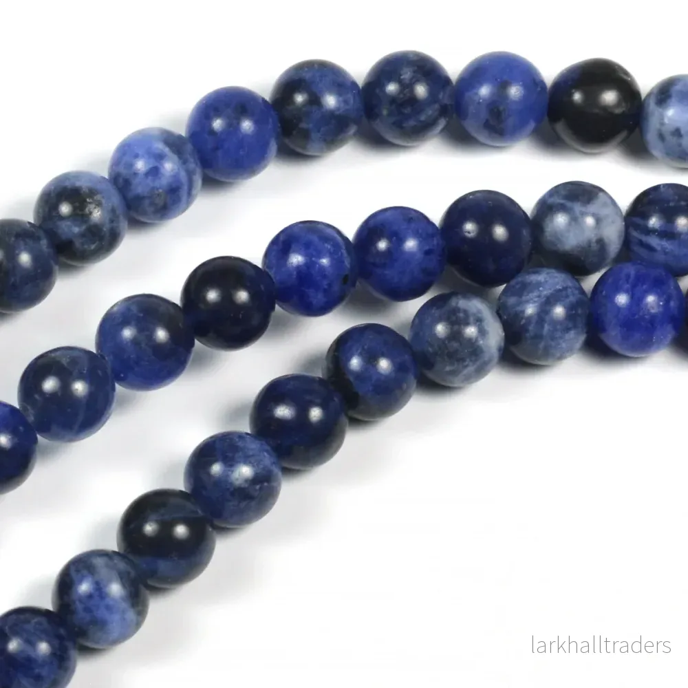 Sodalit pärlor, 6mm