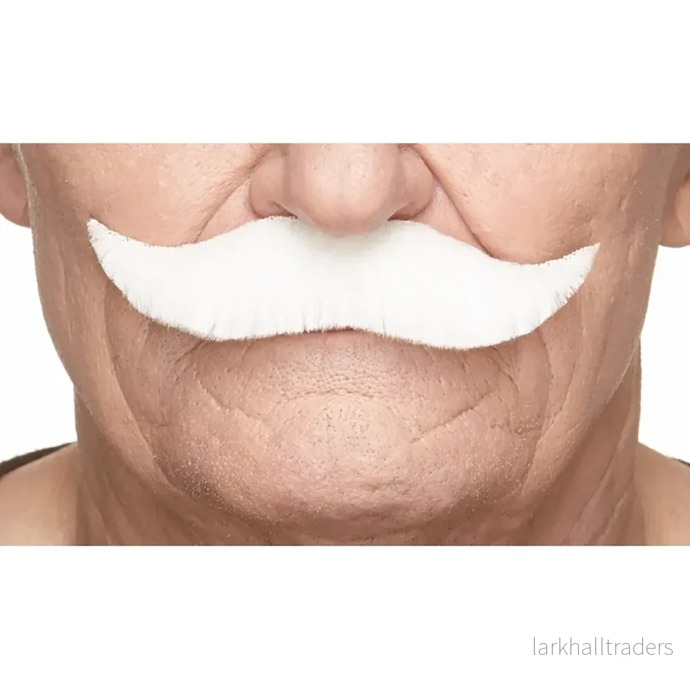 Mustasch, captain vit Mustasch, captain vit