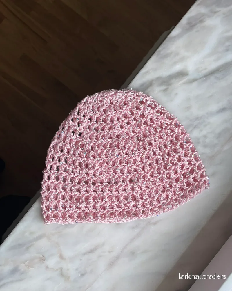 Glitter mesh Mössa - Pastel Rosa