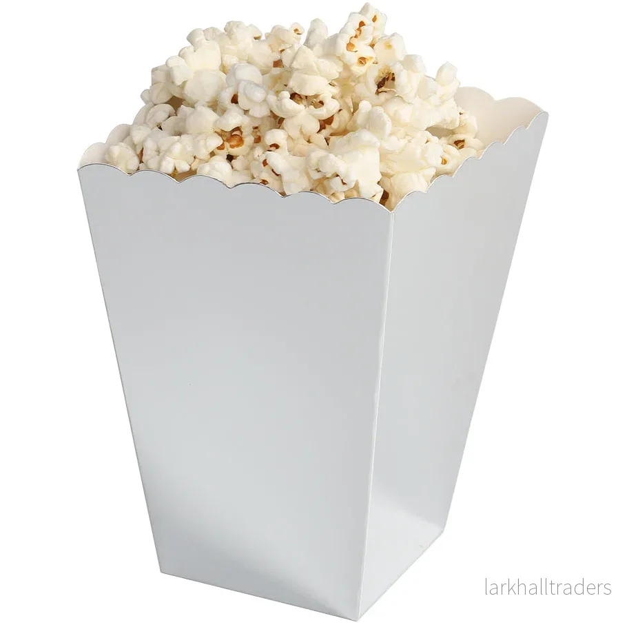 Popcornboxar, silver 6 st Popcornboxar, silver 6 st