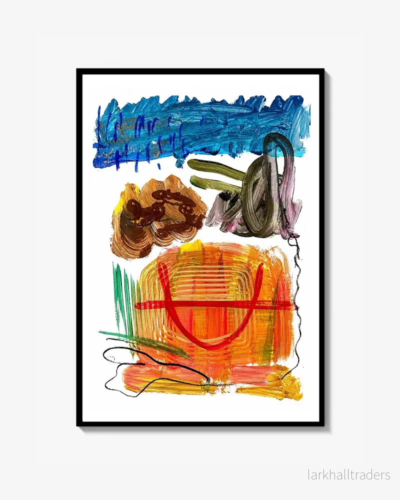 Primitive abstract artwork – Poster