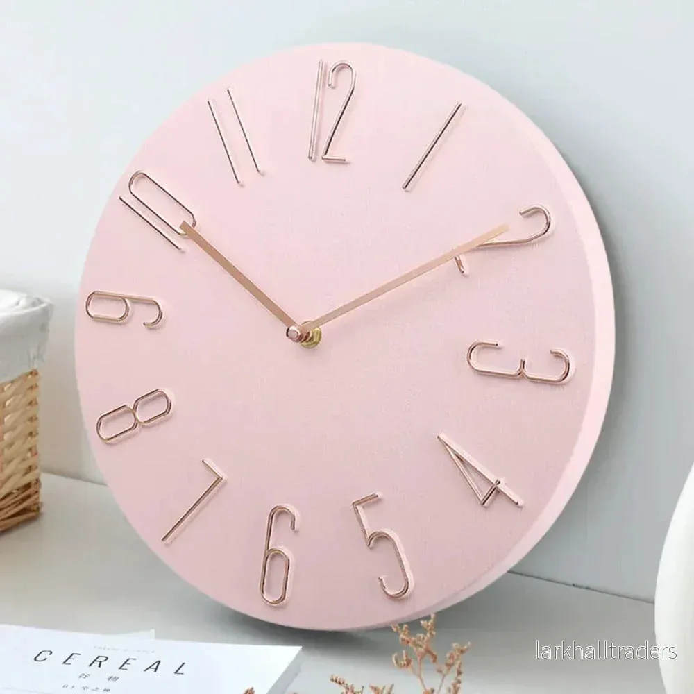 SilentDopa – Modern Minimalistisk Väggklocka i Tyst Design