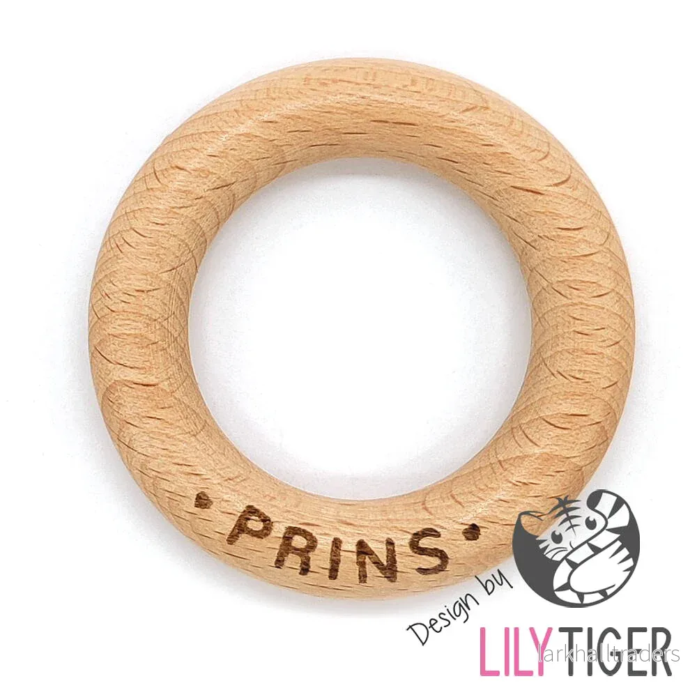 Graverad träring ”PRINS”, 5,5cm Graverad träring ”PRINS”, 5,5cm