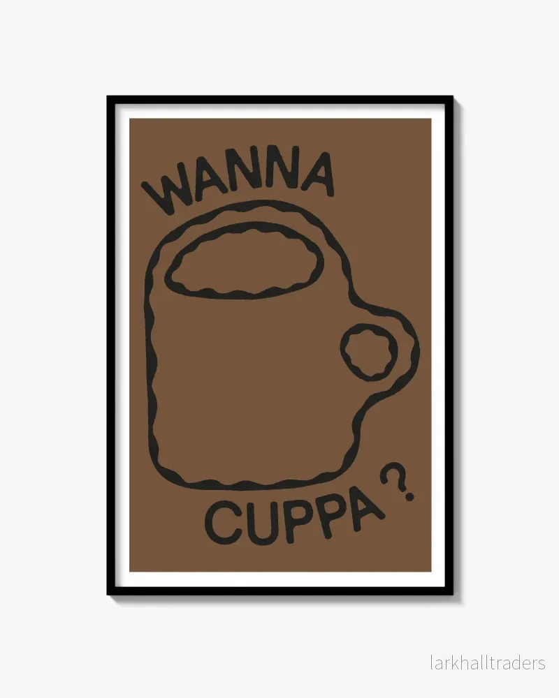 ”WANNA CUPPA?” Poster