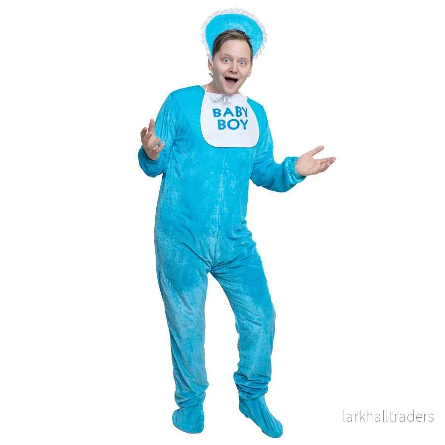Dräkt, bebis blå L/XL