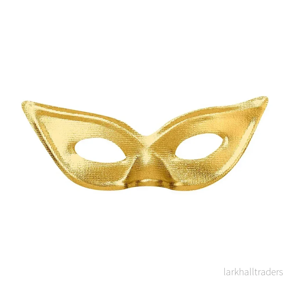 Ögonmask, spetsig guld