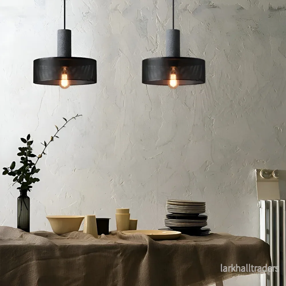RusticStone – Rustik Pendellampa i Modern Industriell Design - Bild 2
