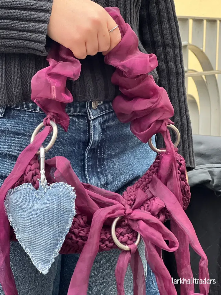 NYCKELRING HJÄRTA – LJUS DENIM NYCKELRING HJÄRTA – LJUS DENIM