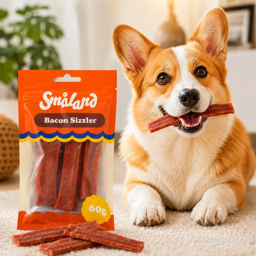 Småland Bacon Sizzler 60g (Hundgodis av kyckling)