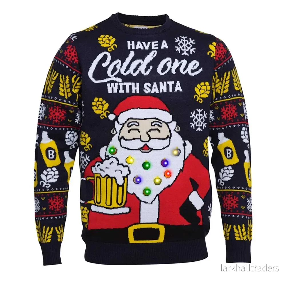 Jultröja, have a cold one with santa LED XS Jultröja, have a cold one with santa LED XS