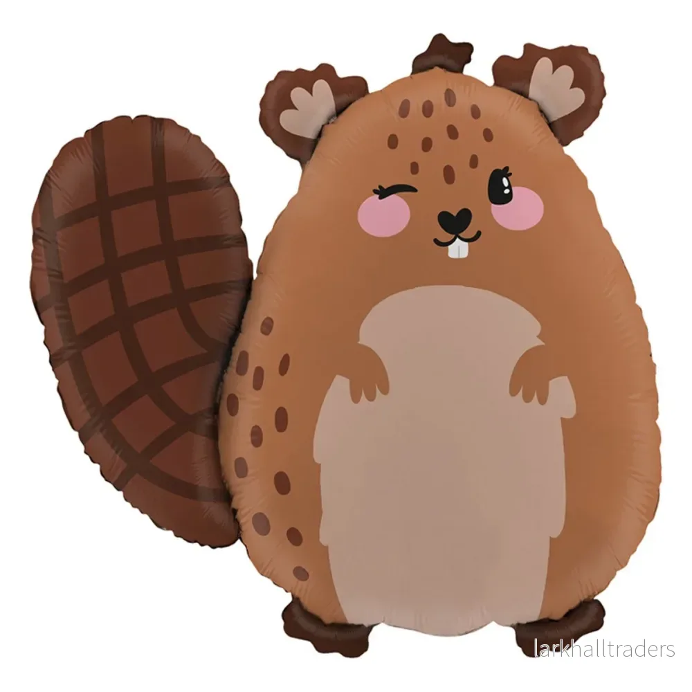 Folieballong, Beaver Shape 53 cm Folieballong, Beaver Shape 53 cm