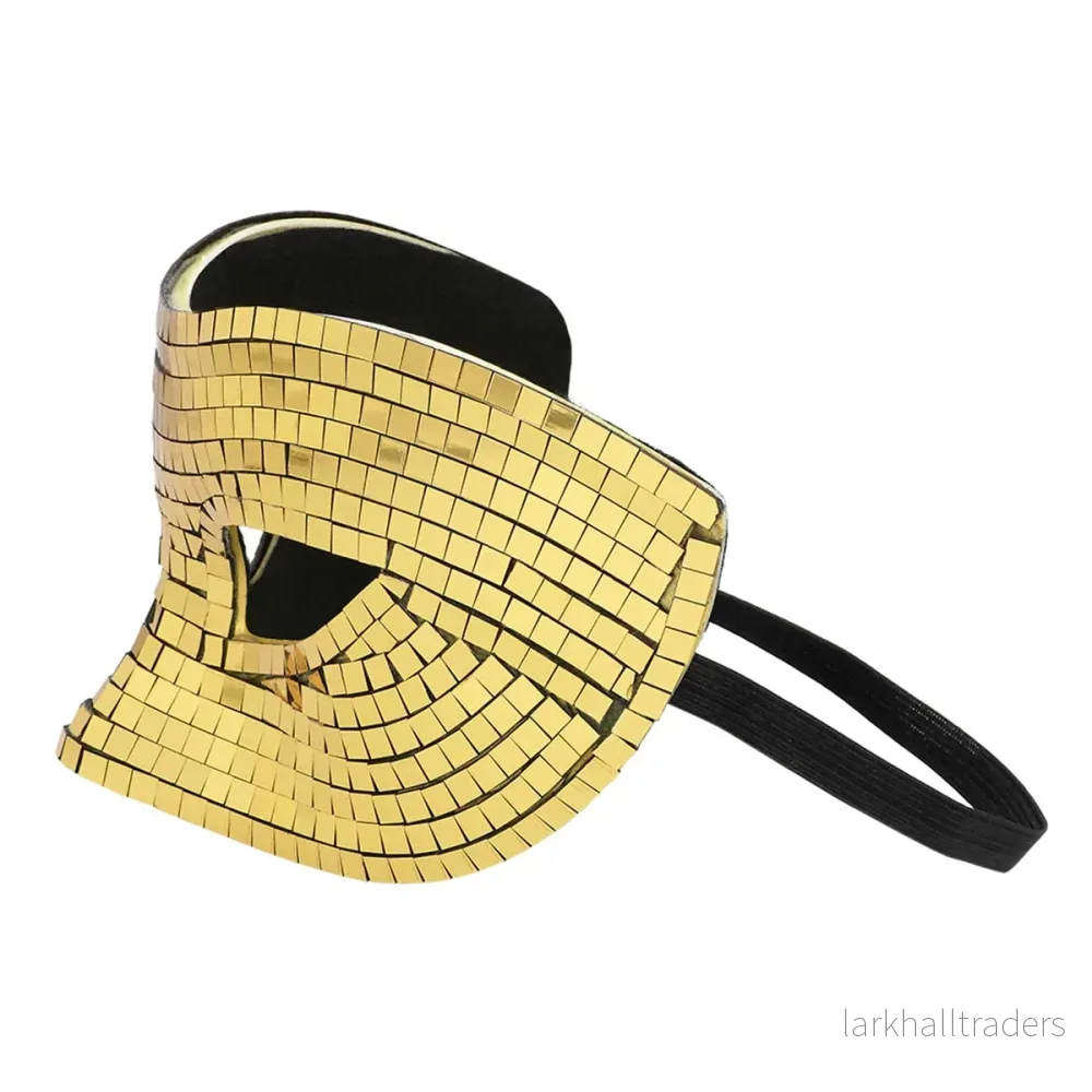 Ögonmask, disco guld - Bild 2