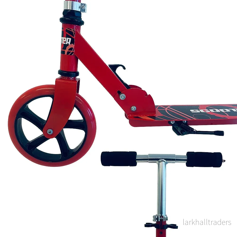 Sparkcykel med stora hjul & bakbroms – hopfällbar (finns i flera färger) - Bild 3