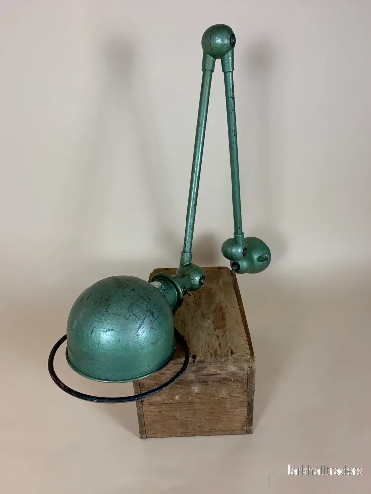 Jieldé vägglampa - Grön med 2 armar