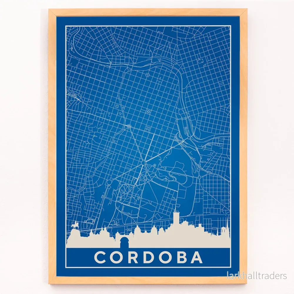 Cordoba minimalistisk karta Poster - Bild 3