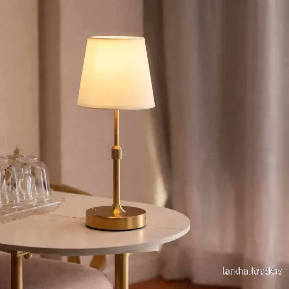 RetroLume – Trådlös uppladdningsbar bordslampa med dimfunktion och LED-belysning