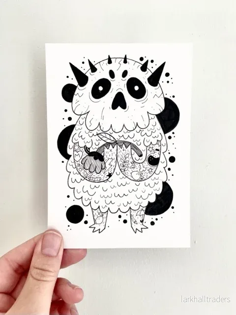 Monster Drawing – Skull