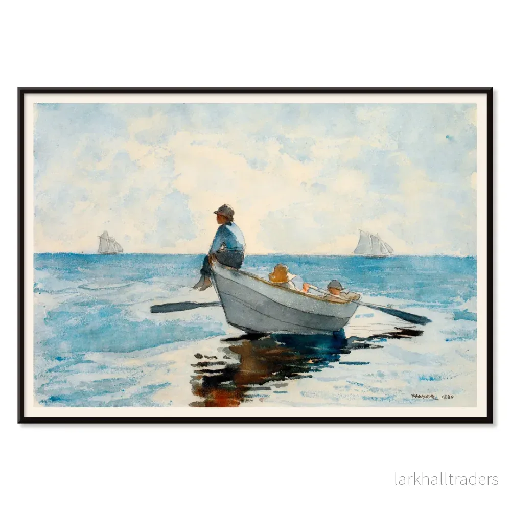 Pojkar i en dory Poster - Bild 2