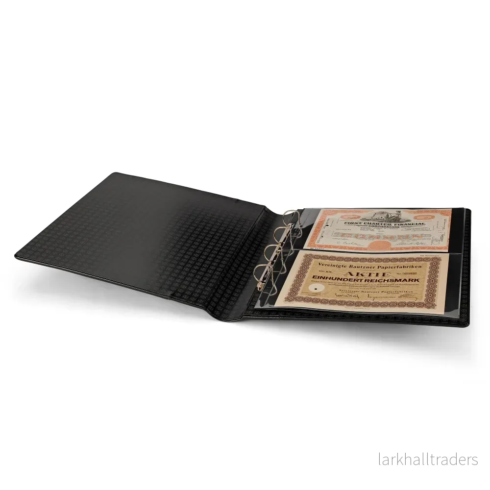 Kanzlei ringalbum i klassisk design inkl. fodral, svart - Bild 3
