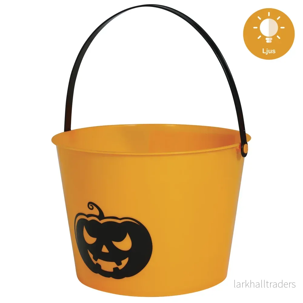 Pumpahink med lampa, plast 15 cm Pumpahink med lampa, plast 15 cm
