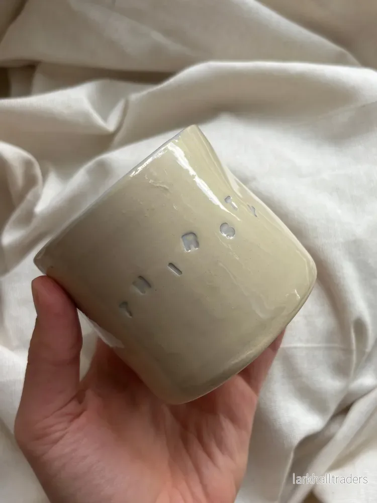 Thirsty mug - hudfärgad och lila stengods (Frakt ingår) - Bild 2