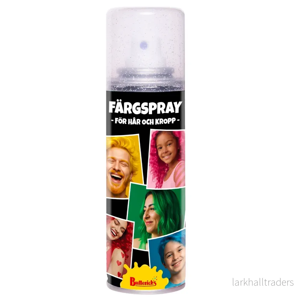 Hår- & kroppsspray, silverglitter 125 ml Hår- & kroppsspray, silverglitter 125 ml