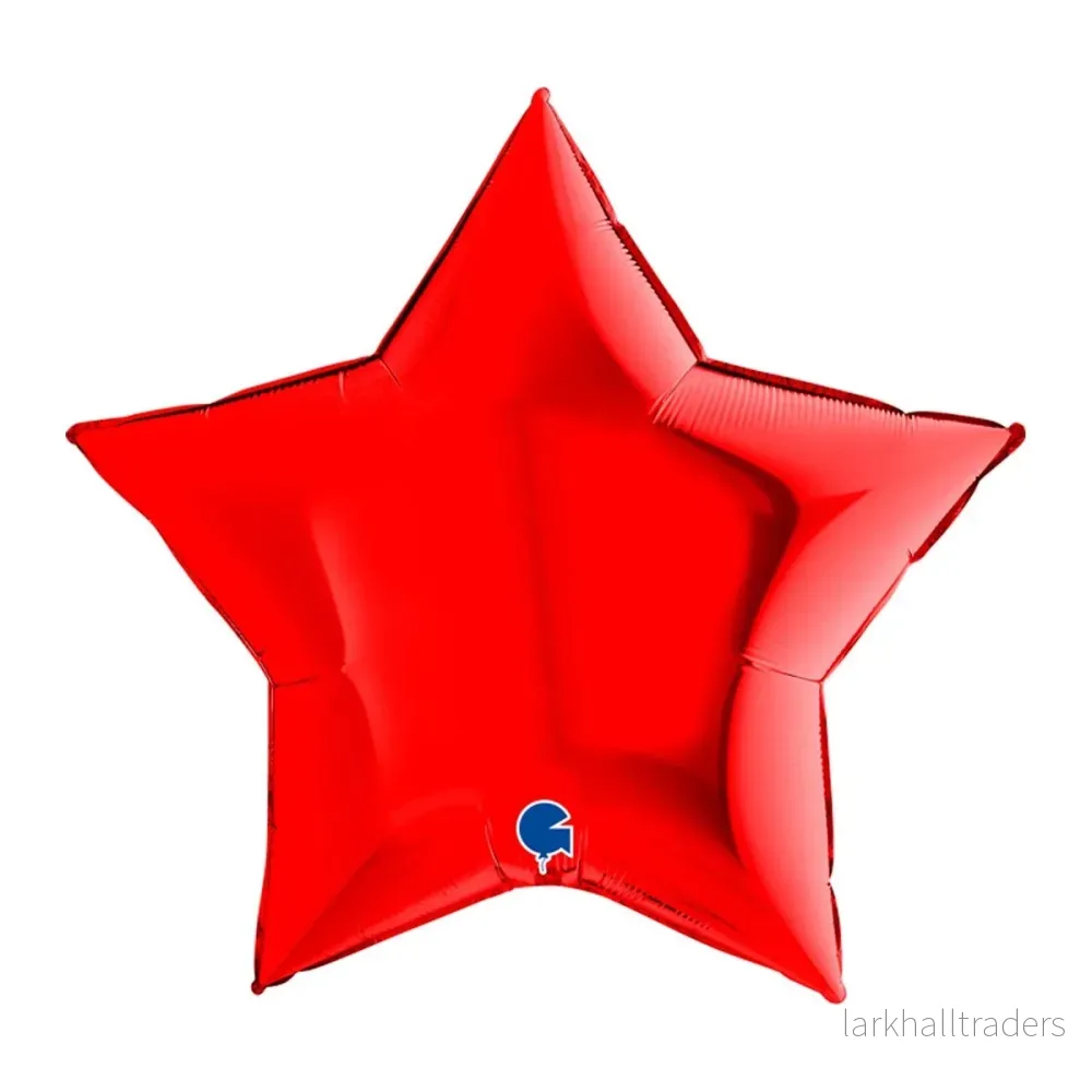 Folieballong, stjärna röd 91 cm Folieballong, stjärna röd 91 cm