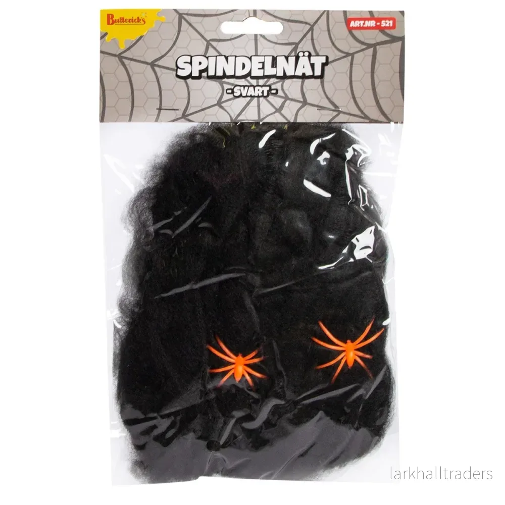 Spindelnät, svart 20 g Spindelnät, svart 20 g