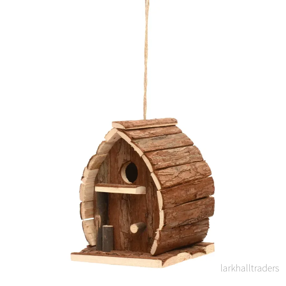 Fågelholk i naturträ & bark - Bild 3