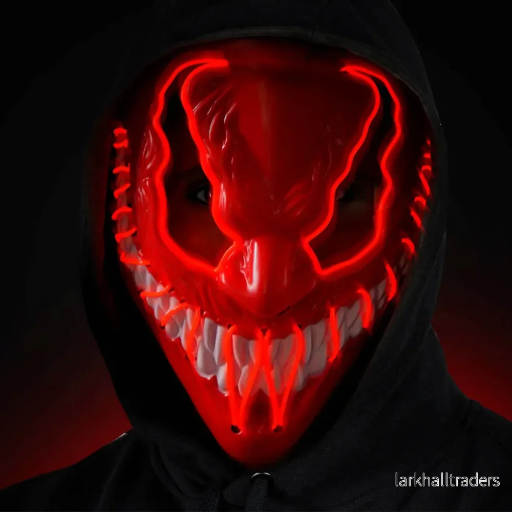 LED-mask, monster röd - Bild 2