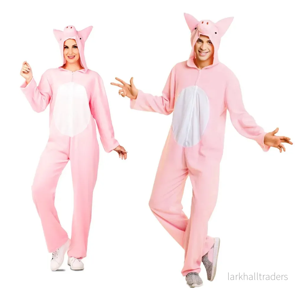 Dräkt, gris rosa M/L Dräkt, gris rosa M/L