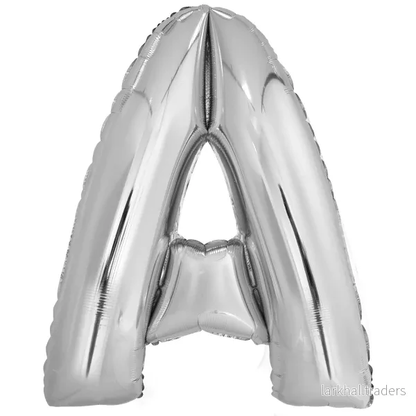 Folieballong, bokstav silver A 86 cm Folieballong, bokstav silver A 86 cm