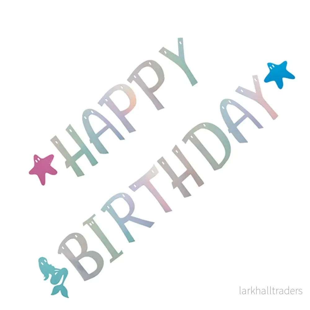 Girlang, happy birthday holographic 270 cm Girlang, happy birthday holographic 270 cm