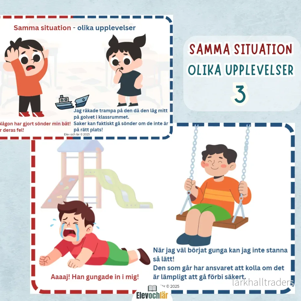 Mitt eller ditt ansvar? Samma situation – olika upplevelser. Paket 3 Mitt eller ditt ansvar? Samma situation – olika upplevelser. Paket 3
