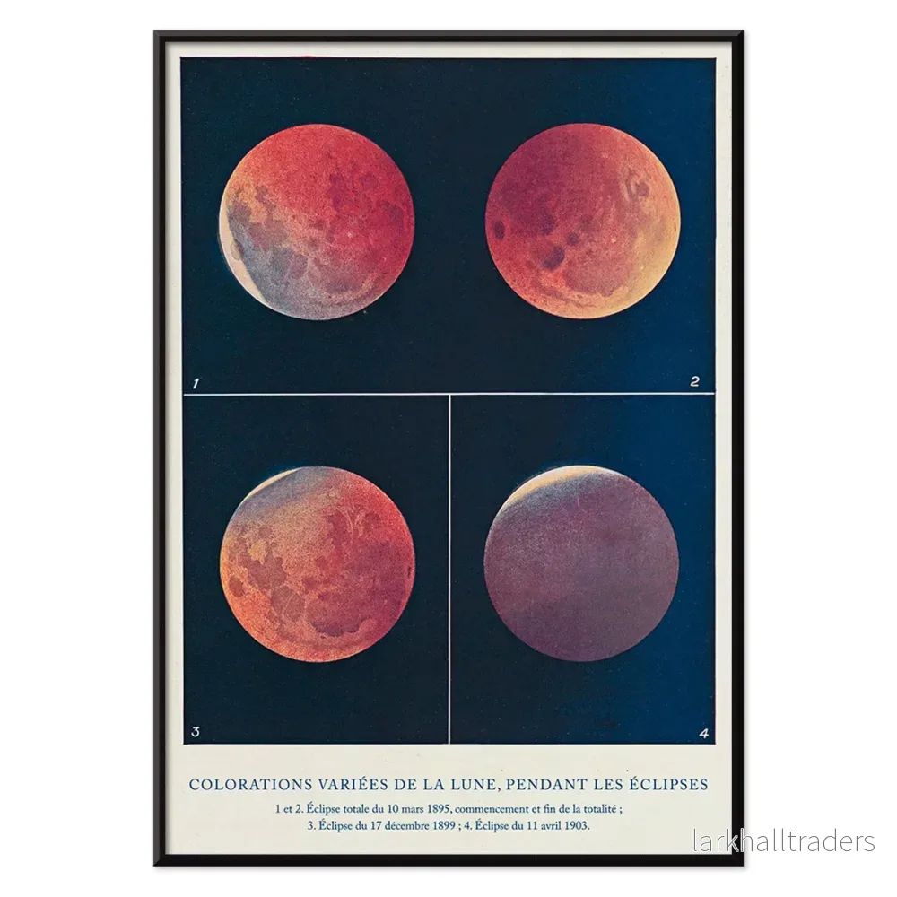 Colorations variées de la Lune Poster - Bild 2