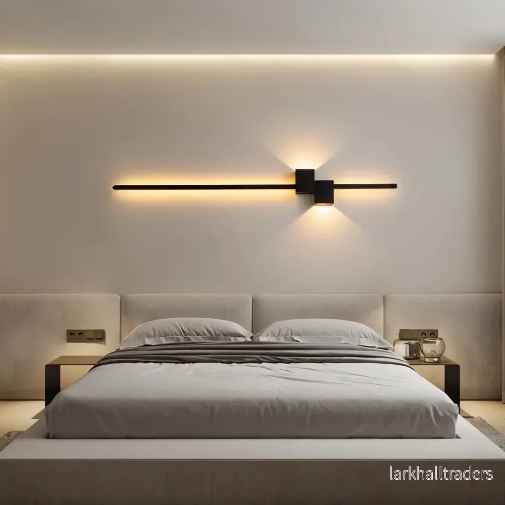 LinéaLux – Minimalistisk Svart LED Vägglampa i Modern Lång Design - Bild 3