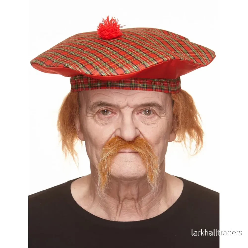 Mustasch, biker kastanj/vit - Bild 2