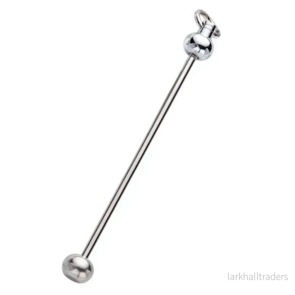 Pärlbar nyckelring, silver