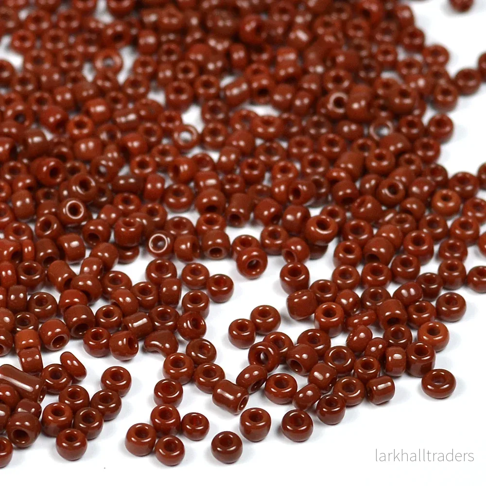 Seed Beads, 2mm, opak brun, 30g Seed Beads, 2mm, opak brun, 30g