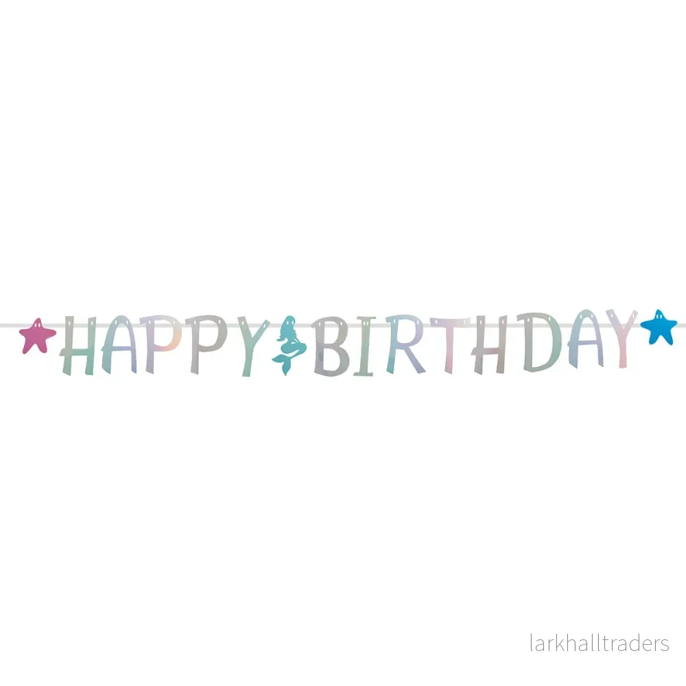 Girlang, happy birthday holographic 270 cm - Bild 2