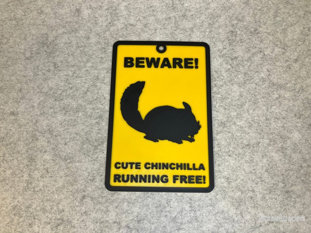 Väggdekor chinchilla - Beware Cute Chinchilla - Bild 3
