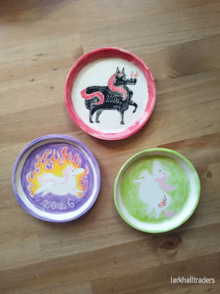 Liten Tallrik Green Fire Horse - Bild 2