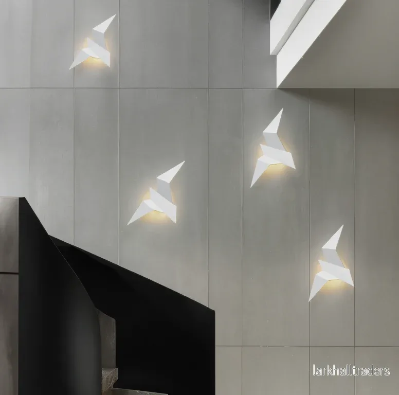 KaruBird – Japanskinspirerad Vägglampa med Origami-Fågeldesign - Bild 2