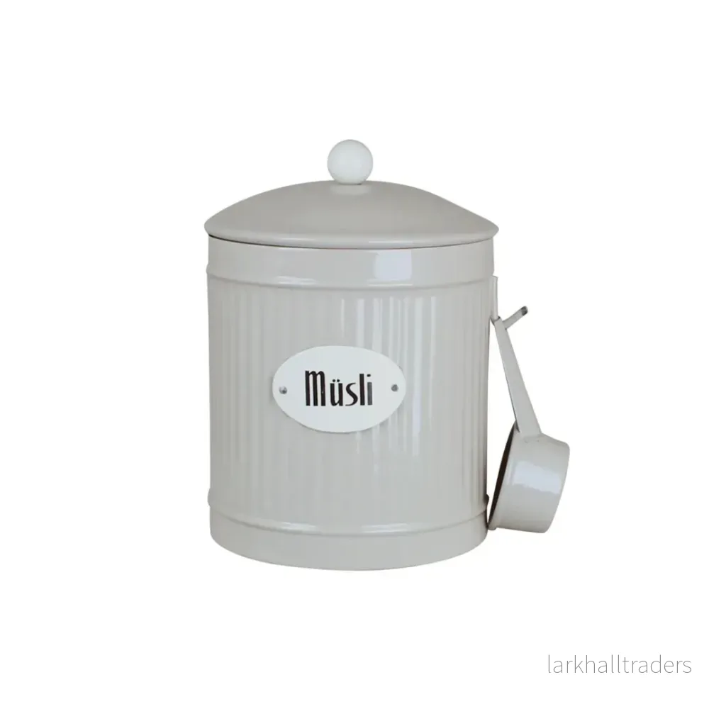 Plåtburk Hugo Müsli Beige Plåtburk Hugo Müsli Beige