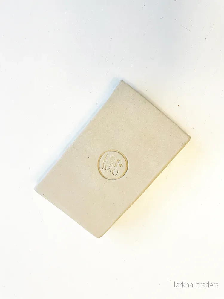 Tvålfat Wave beige med blå streck - Bild 3