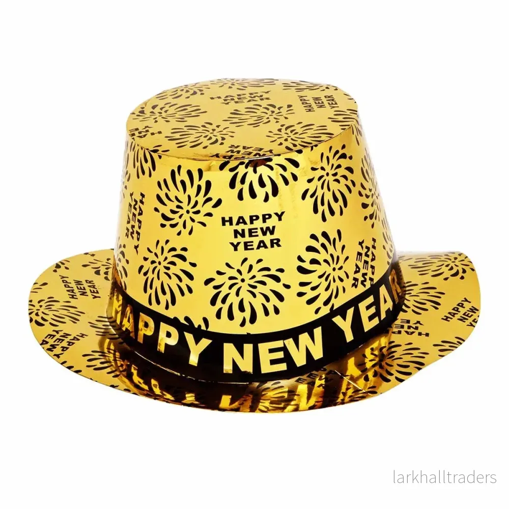 Pappershatt, guld happy new year Pappershatt, guld happy new year
