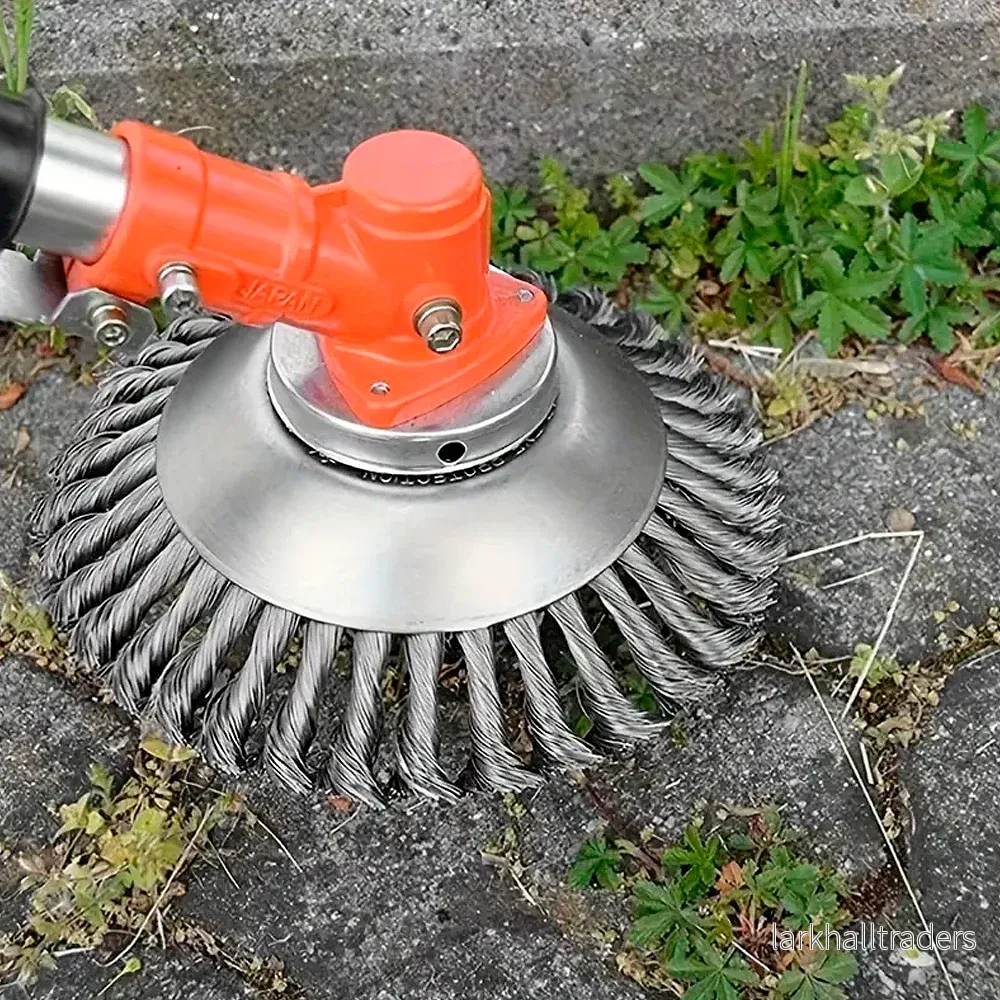 Effektiv stålborste 6" eller 8" för ogräsborttagning och polering - Bild 2