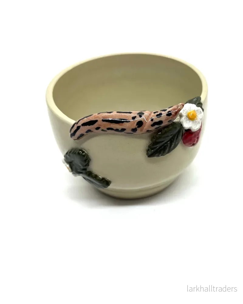 Keramisk snackskål - leopard snail