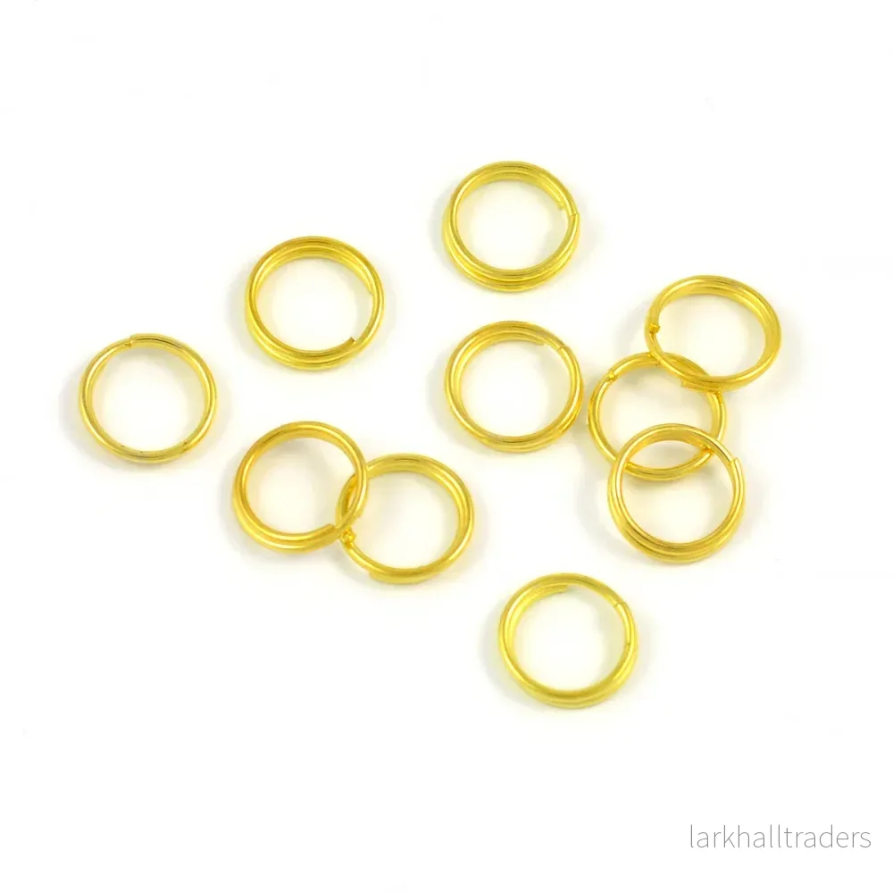 Dubbla motringar, guld, 8mm, 100st