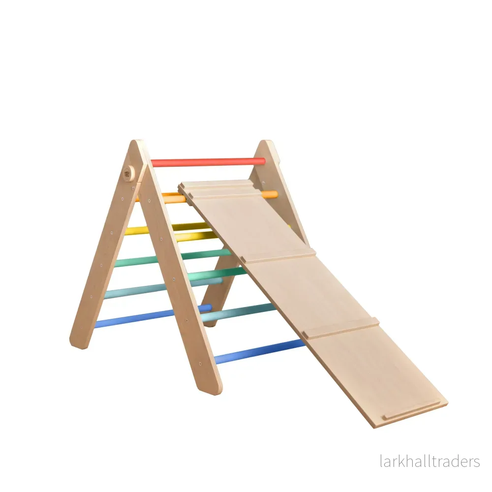 Klättertriangel med rutschkana / Pikler-triangel med rutschkana